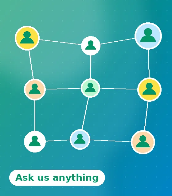 Community support team answering founder questions